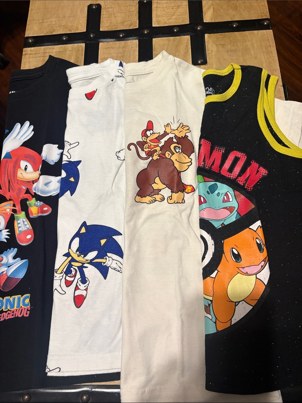 Old Navy Kids Character Tank & Tee Pack — Black, White, Cream